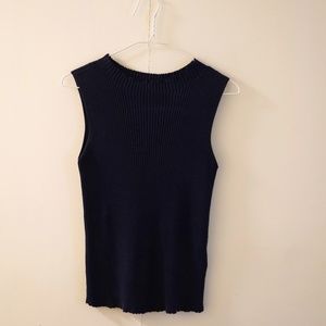 Cotton Sleeveless Light Sweater Top